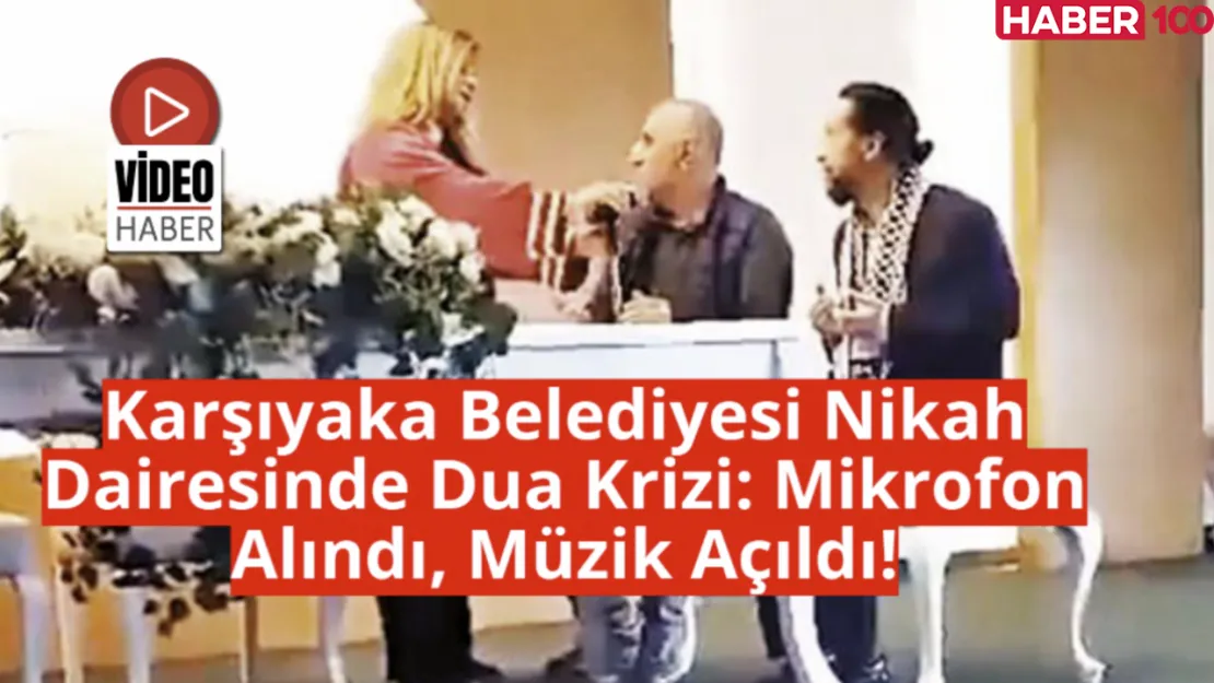 Nikah Dairesinde Dua Krizi: Mikrofon Alındı, Müzik Açıldı!