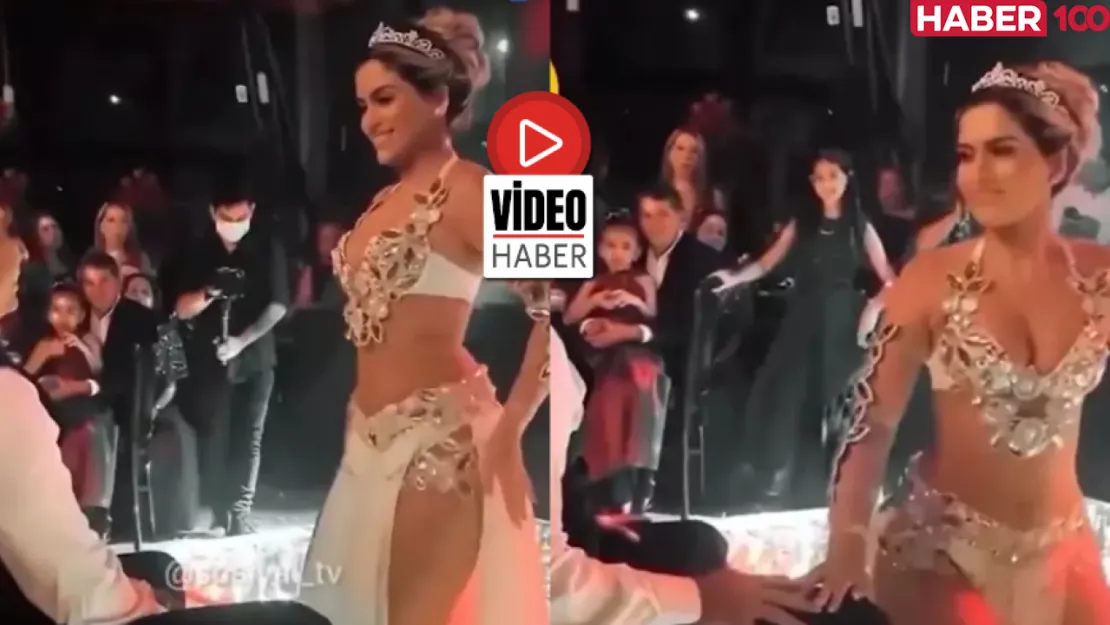 Sosyal Medyada Gelinin Dansöz Kıyafetiyle Erotik Şovu Tepkilere Yol Açtı!