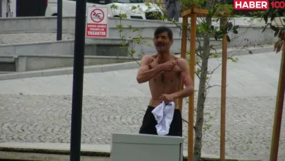 Aç kaldım deyip kendini kesti! Üzerine 6 araç çıktı!